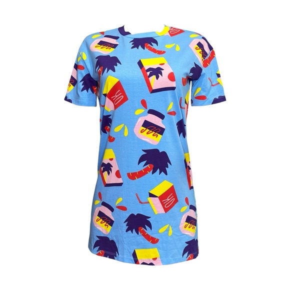 NOOWORKS Tee Dress, Snack Print, XS - Picture 12 of 13